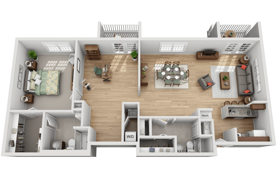 AL Realtors Floorplan for 1BHK