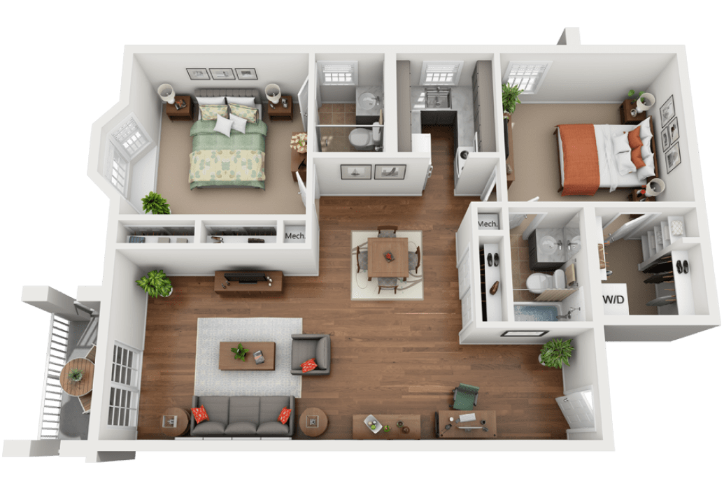 AL Realtors Floorplan 2BHK